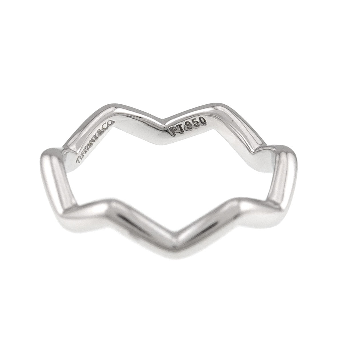 Zigzag Ring Pt Platinum size4.75-5(US)