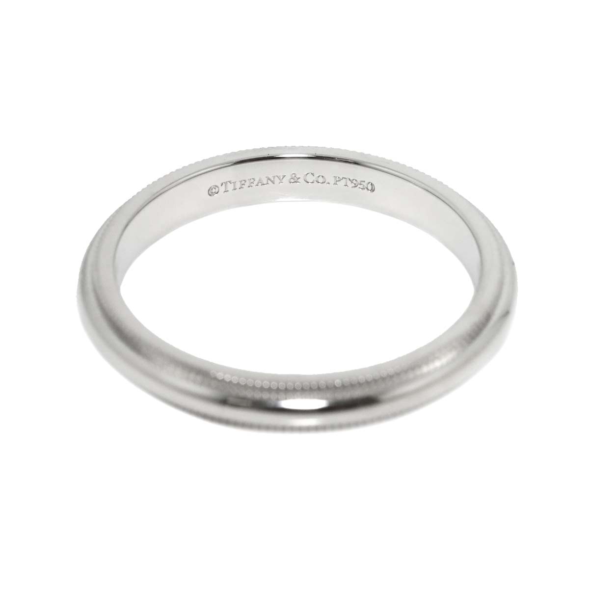 Milgrain Band Ring Pt Platinum Size7.5(US)