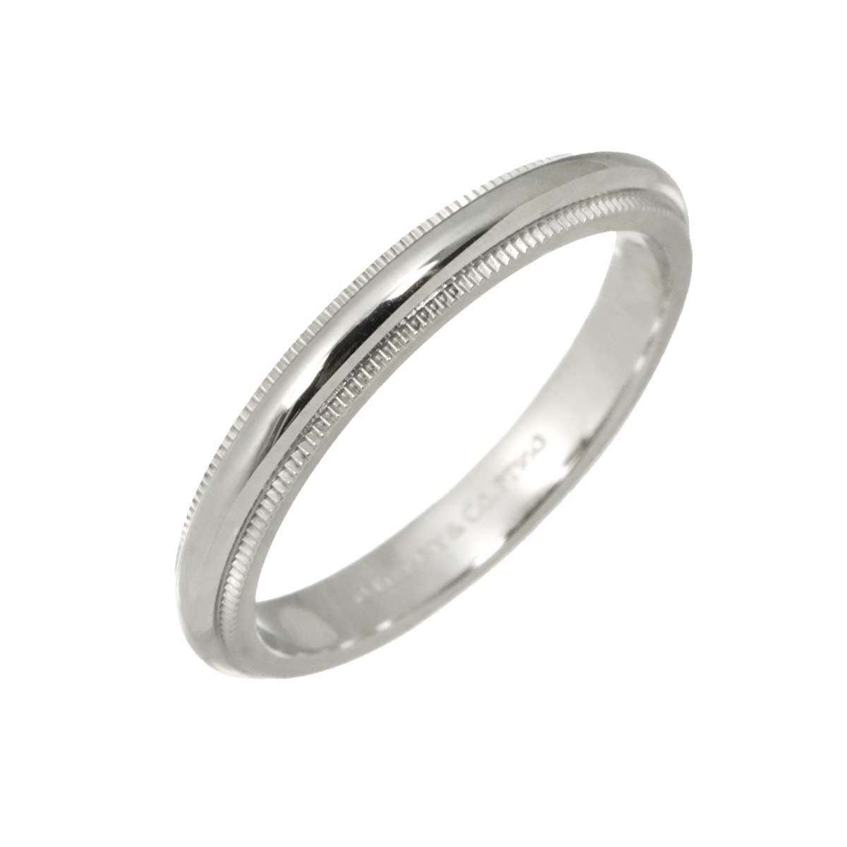 Milgrain Band Ring Pt Platinum Size7.5(US)