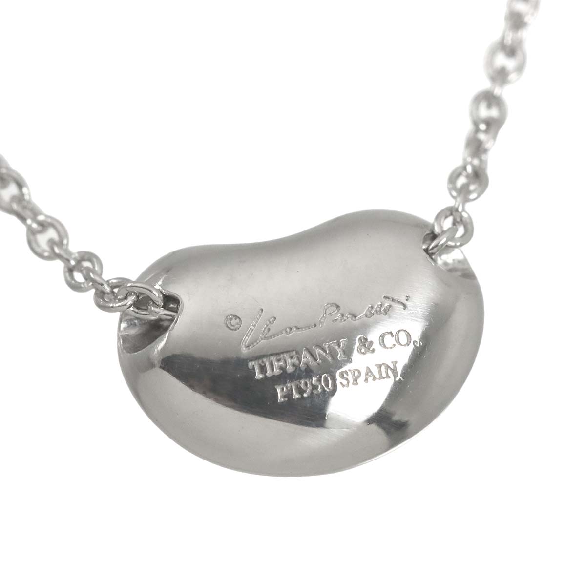 Bean Diamond Necklace Platinum
