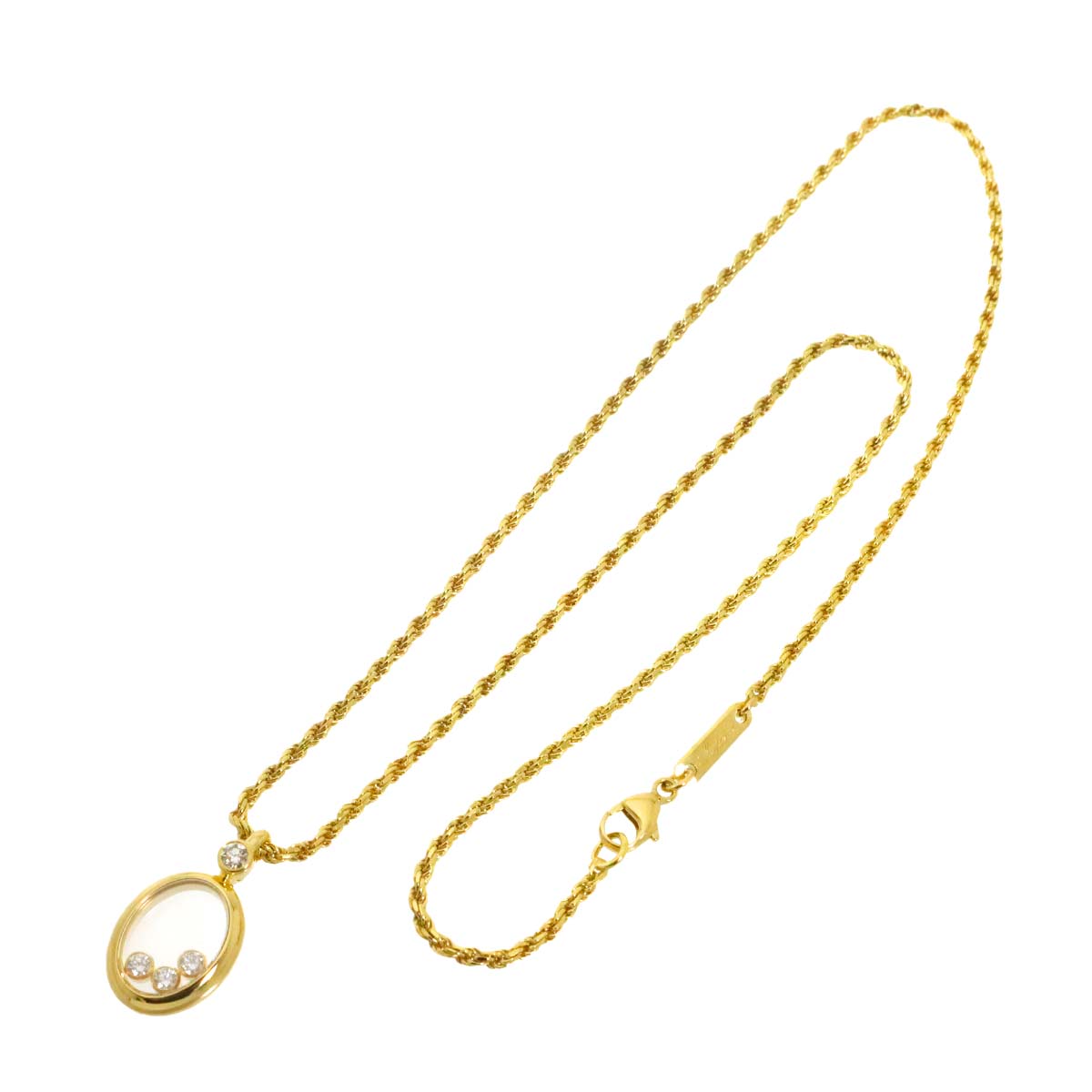 Happy Diamond Necklace 18K Yellow Gold 750