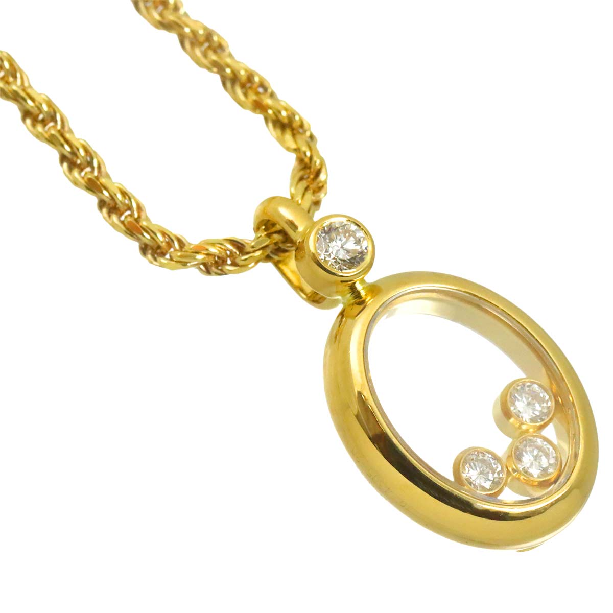 Happy Diamond Necklace 18K Yellow Gold 750