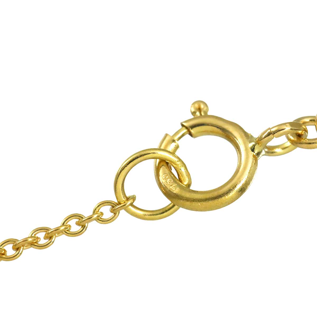 Teardrop Dimaond Necklace 18K Yellow Gold 750