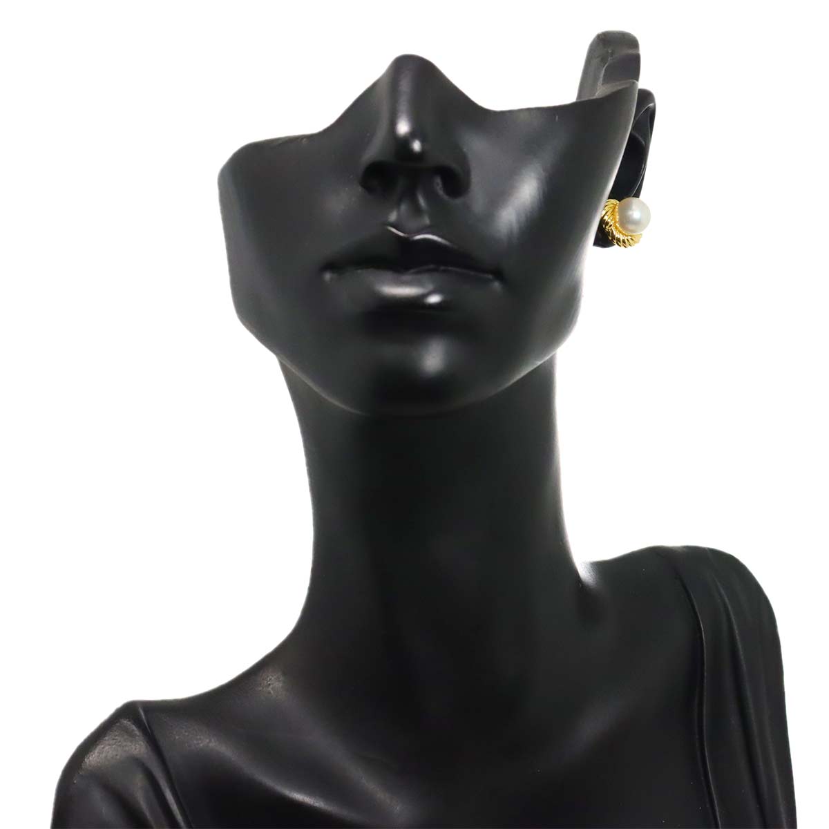 Akoya Pearl Earrings Pierced 18K YG 750