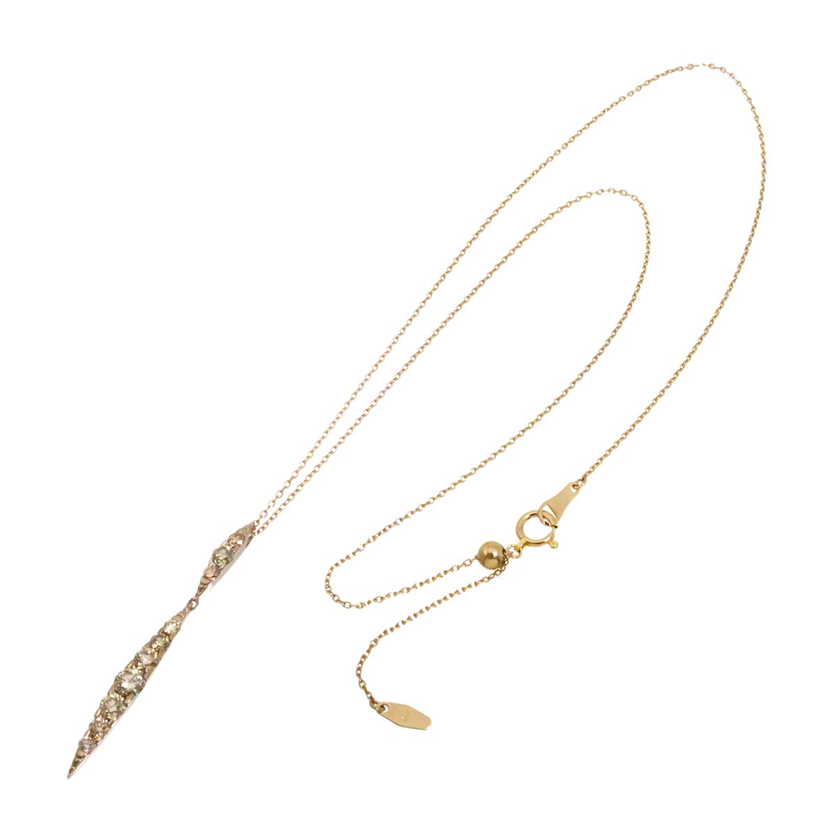 Brown　Diamond 1.00ct Necklace 18K Brown Gold 750
