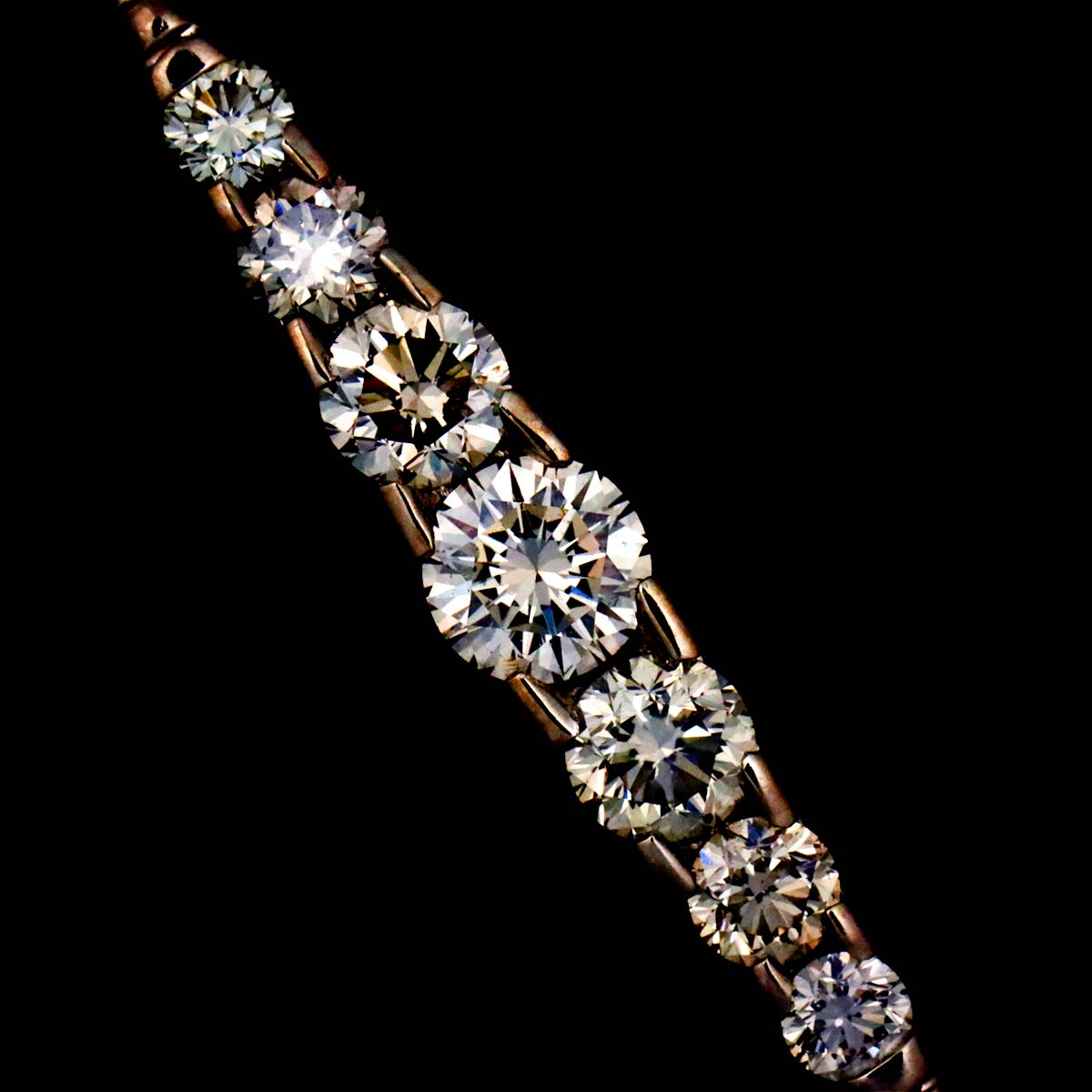 Brown　Diamond 1.00ct Necklace 18K Brown Gold 750