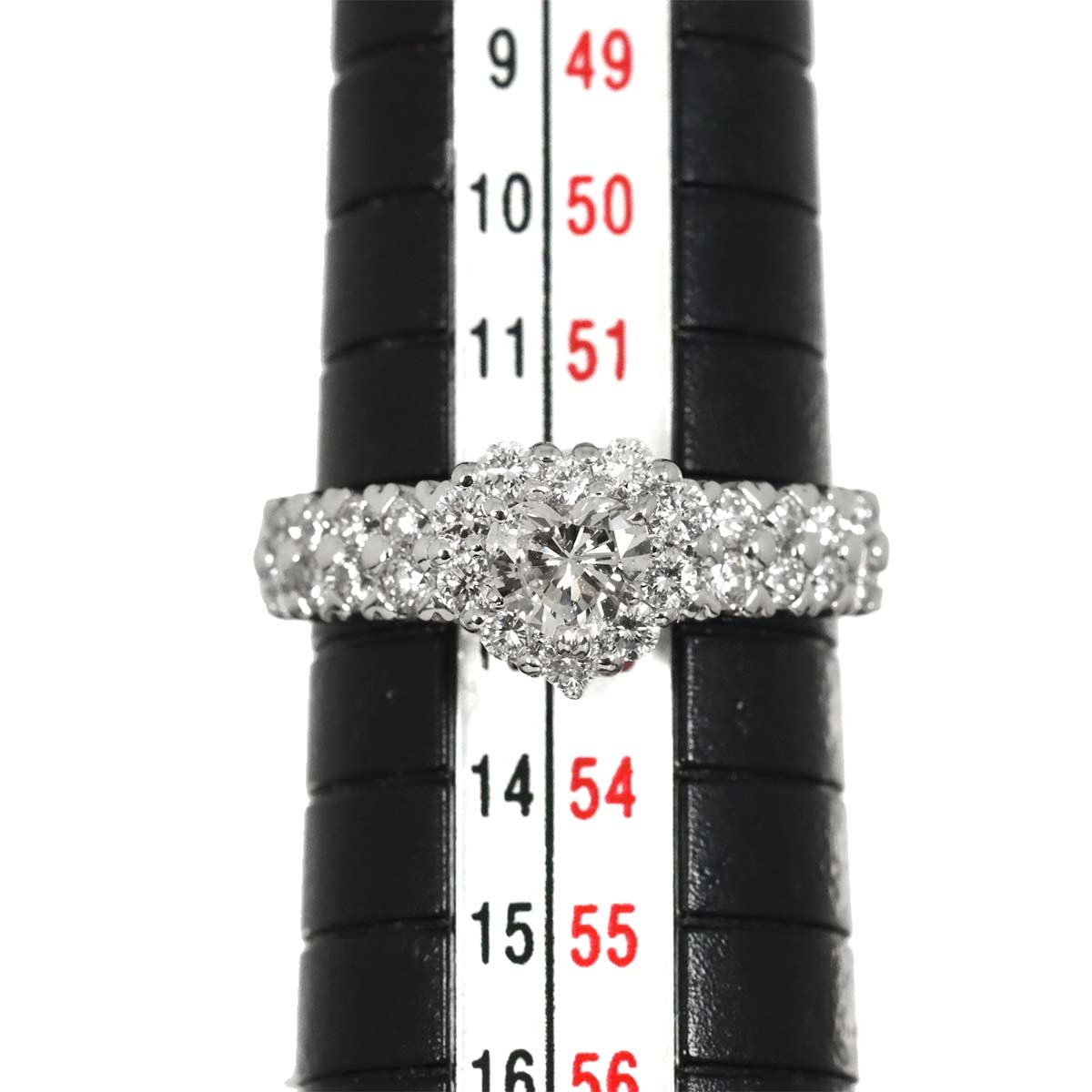 Diamond 0.349ct/0.68ct Ring 18K WG 750 Size6-6.25(US)