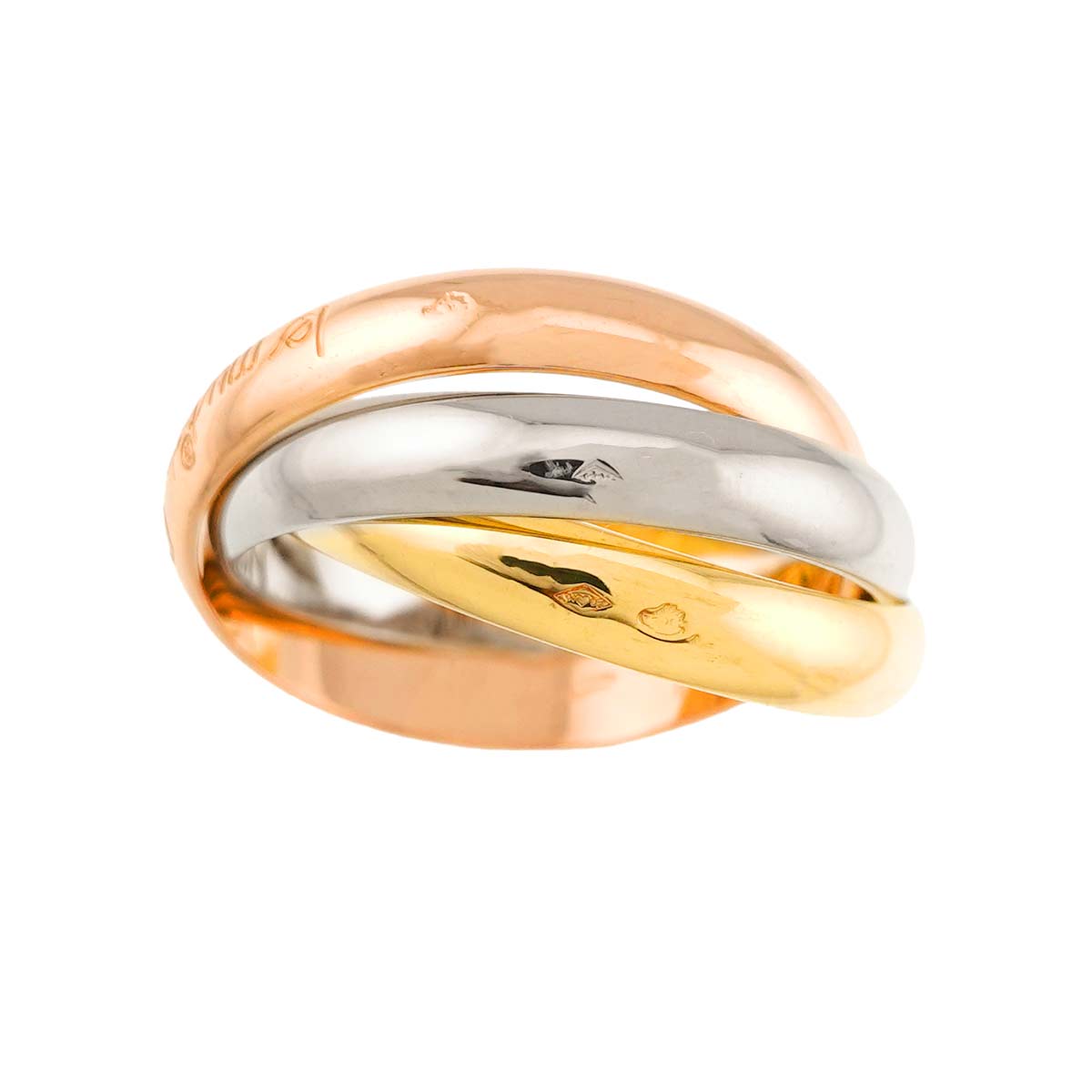 Trinity Ring MM 18K YG WG PG 750 Size54 6.75(US)