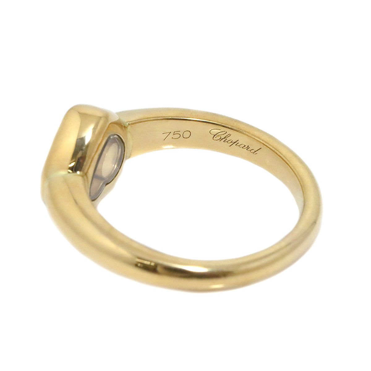 Happy Diamond Ring 18K YG 750 Size4-4.5(US)