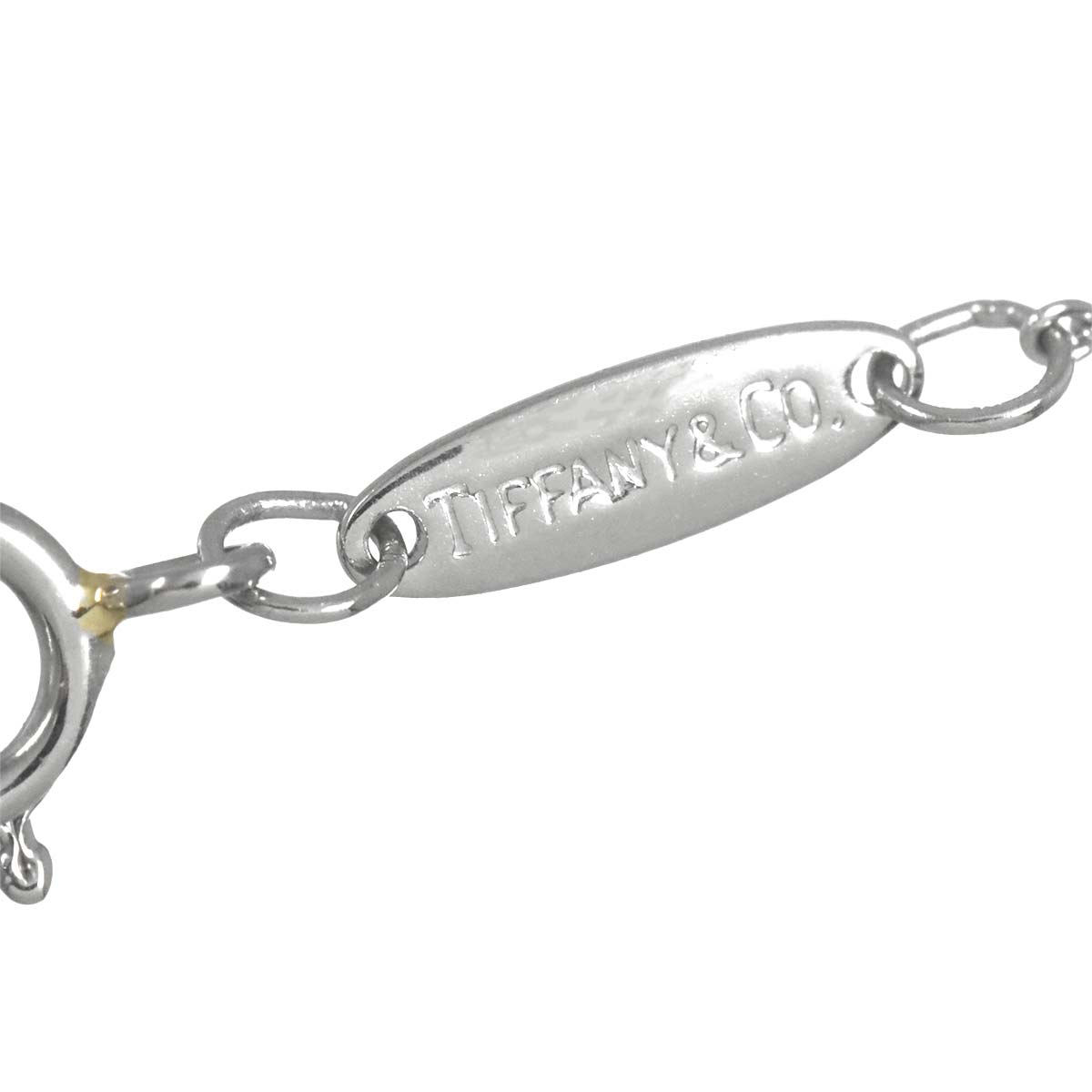 Open Heart Necklace Platinum