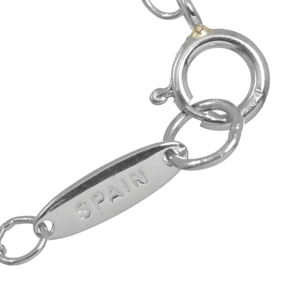 Open Heart Necklace Platinum