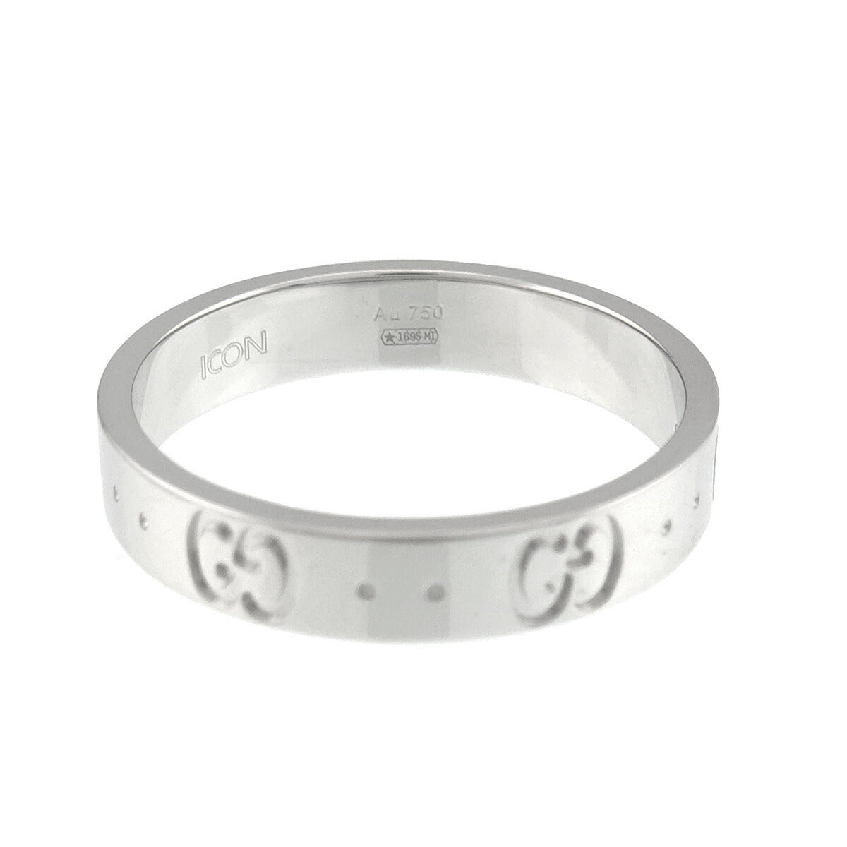 Icon Ring 18K WG White Gold 750 Size17 7.5-7.75(US)