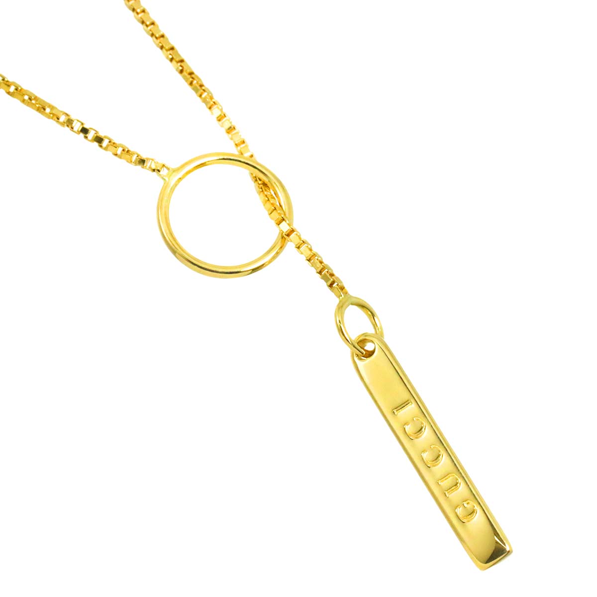 Lariat Necklace 18K Yellow Gold 750