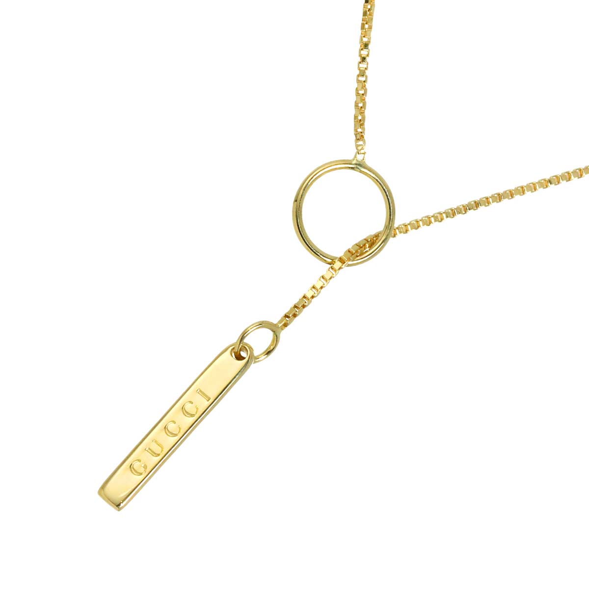 Lariat Necklace 18K Yellow Gold 750