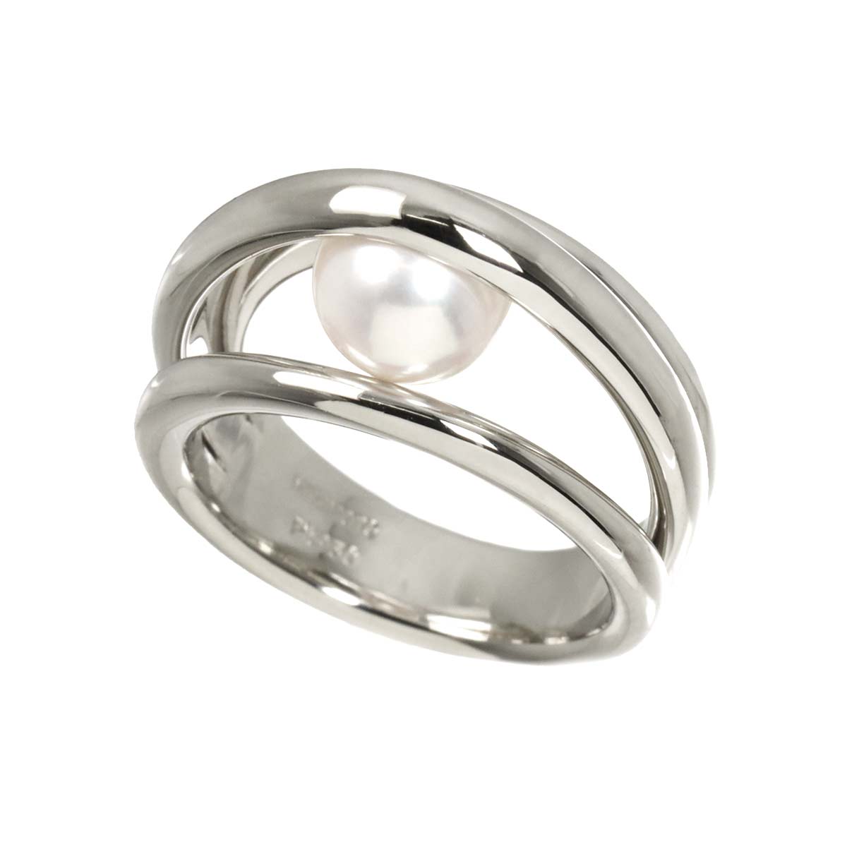 Akoya Pearl 7.2mm Ring Platinum size5.5-5.75(US)