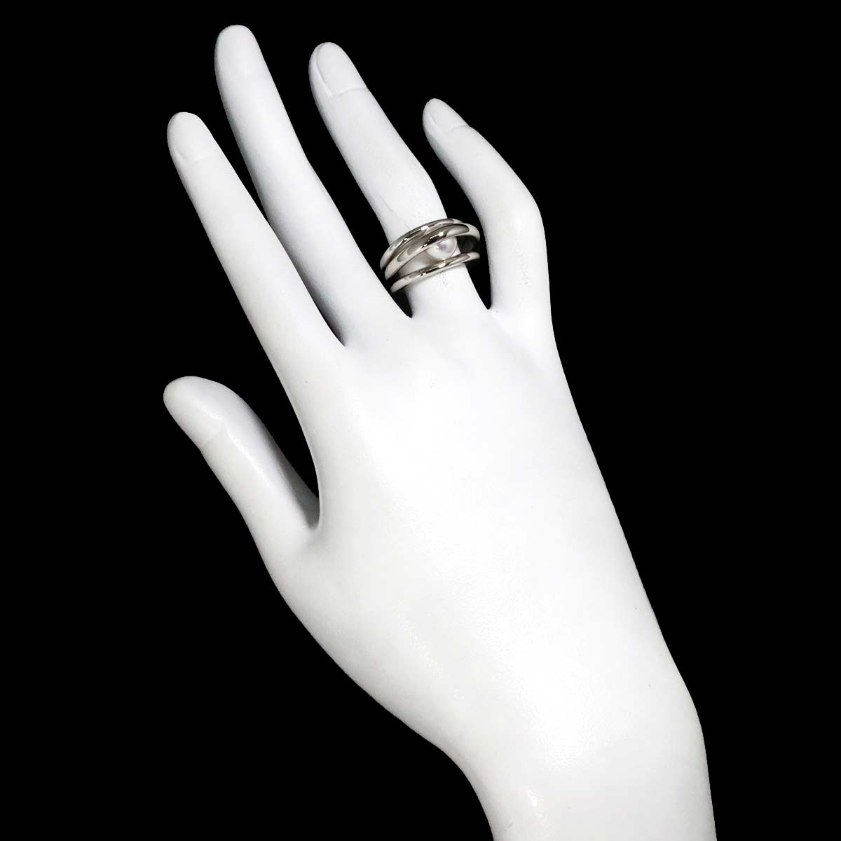 Akoya Pearl 7.2mm Ring Platinum size5.5-5.75(US)