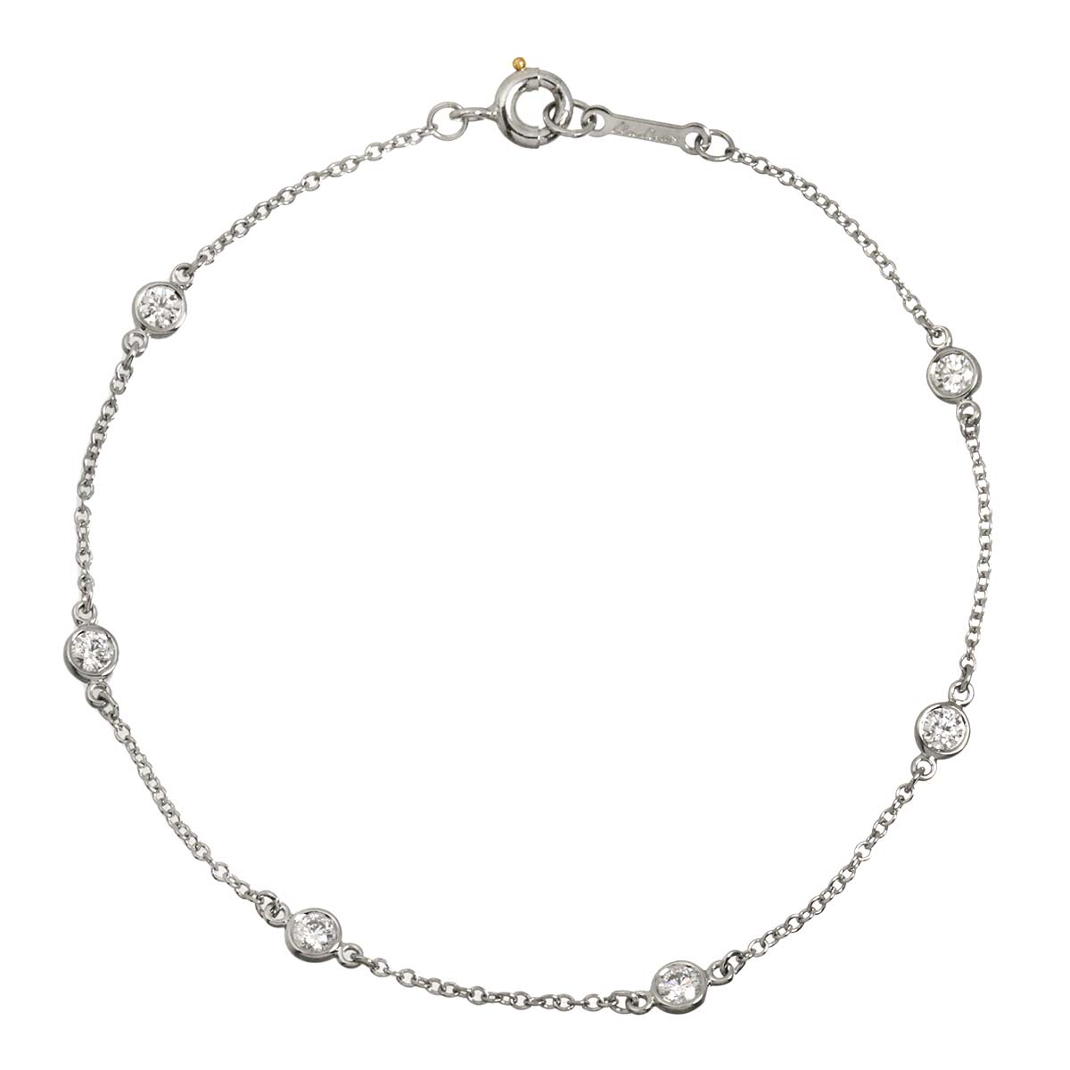By The Yard Diamond 6P Bracelet Platinum