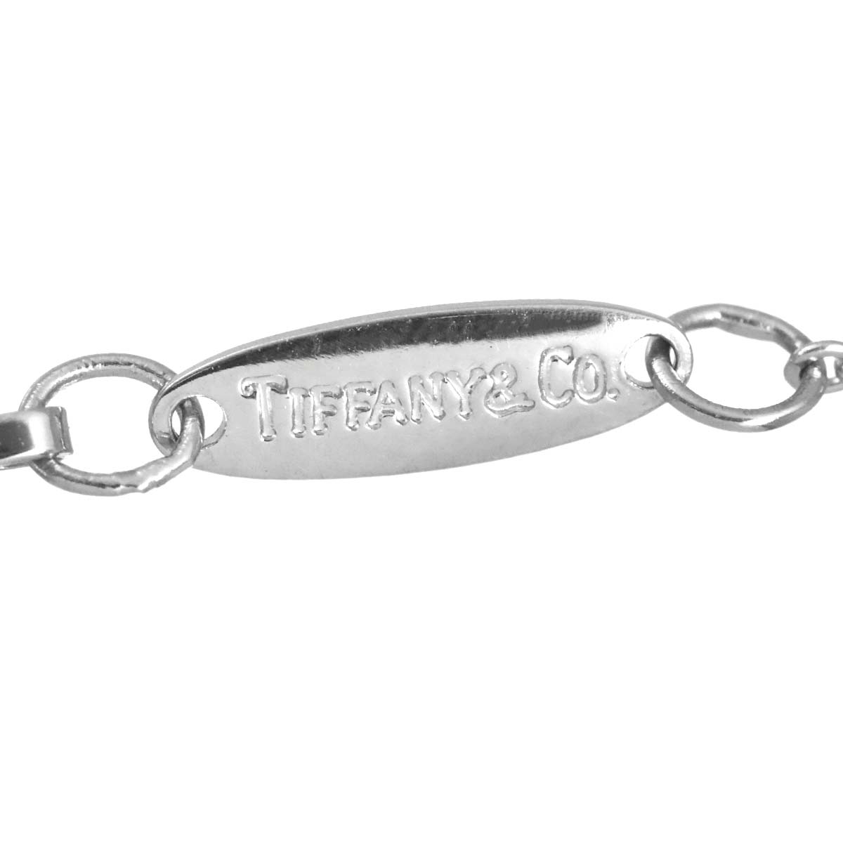 Open Heart Necklace Platinum
