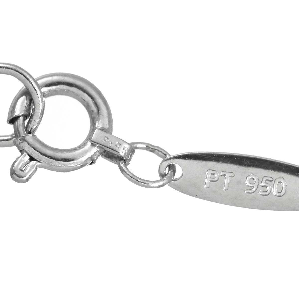 Open Heart Necklace Platinum