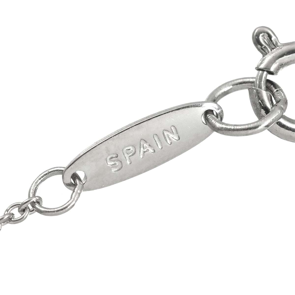 Open Heart Necklace Platinum