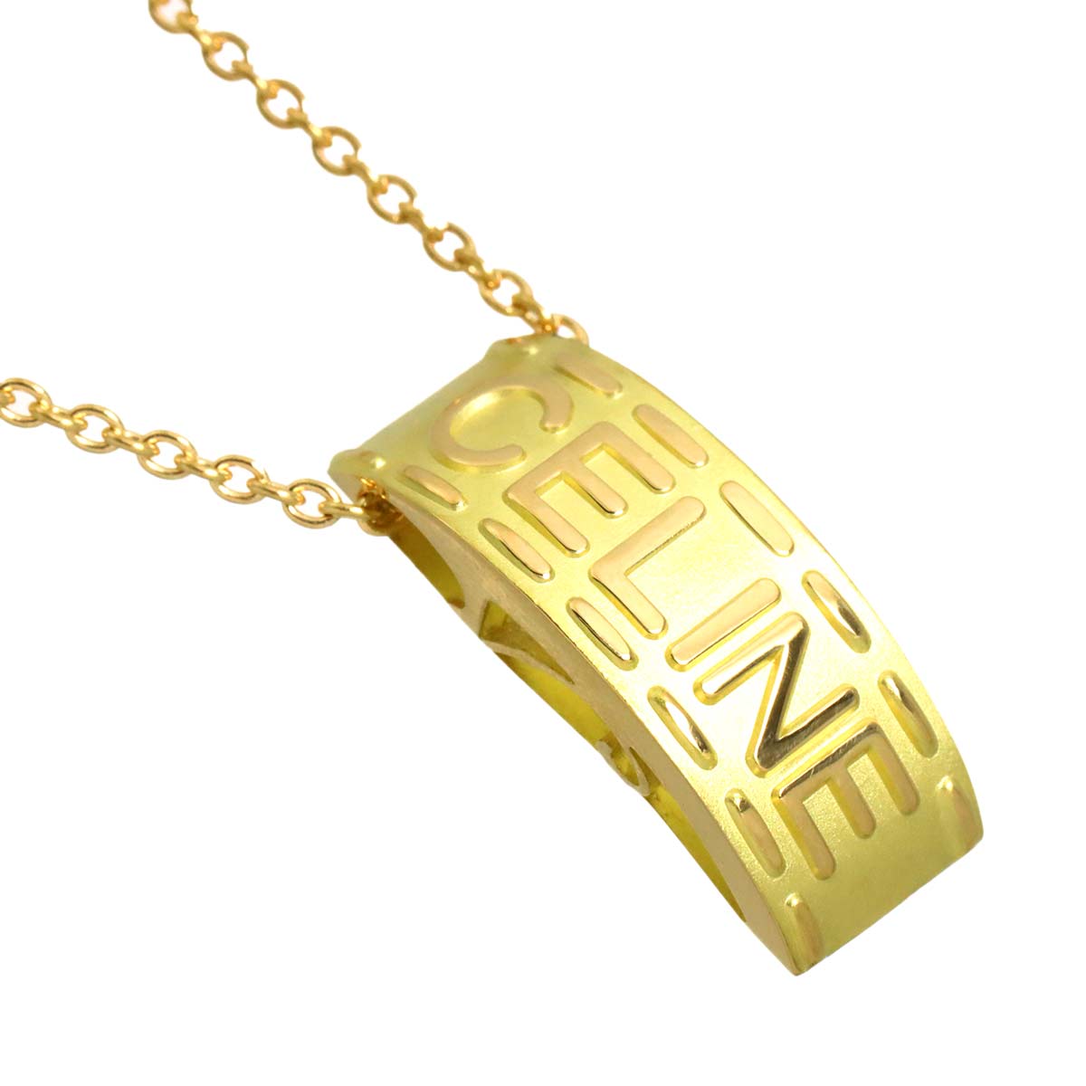 Logo Necklace 18K YG Yellow Gold 750