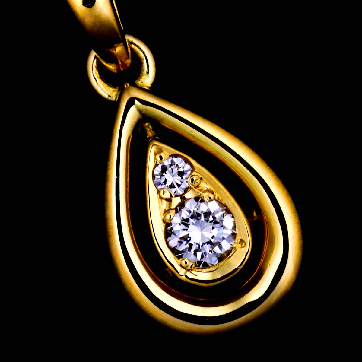 Diamond Necklace 18K Yellow Gold 750