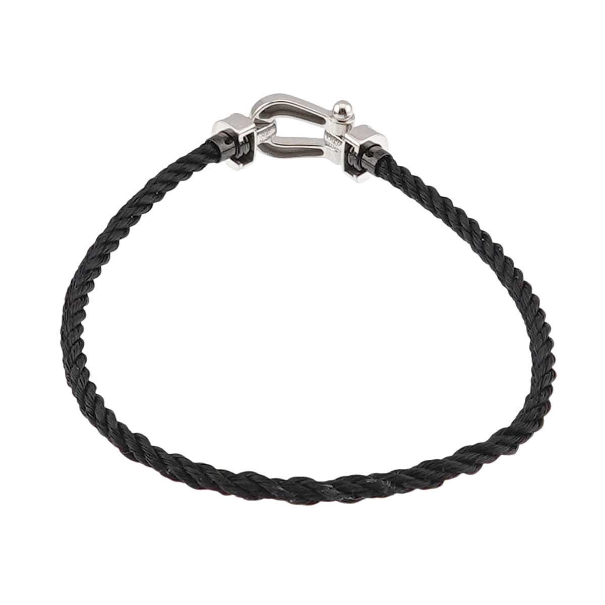 Force 10 MM Half Diamond Bracelet 18K WG 750 Steel size17