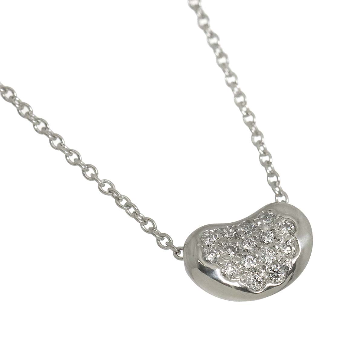 Bean Diamond Necklace Platinum