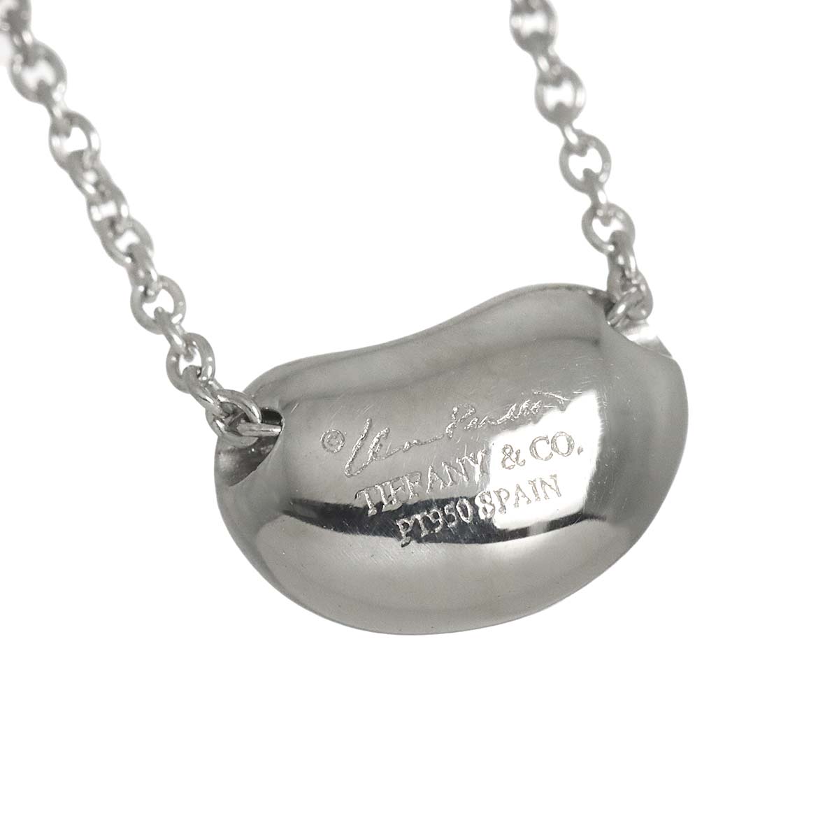 Bean Diamond Necklace Platinum