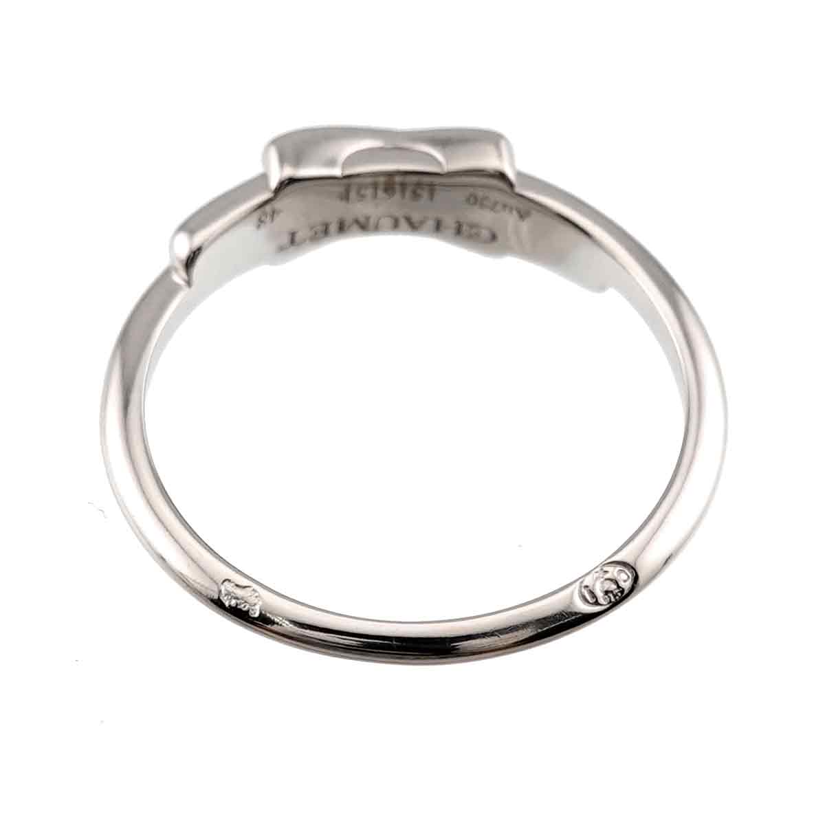 Jeux de Liens Diamond Ring 18K White Gold 750 size48 4.5(US)