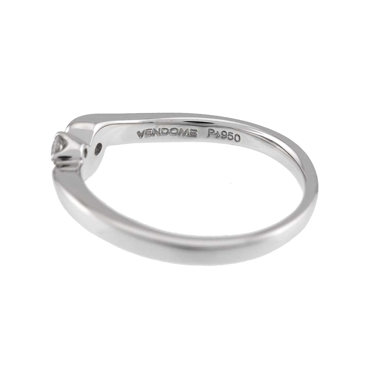 Diamond 0.14ct Ring Pt Platinum size4.5(US)