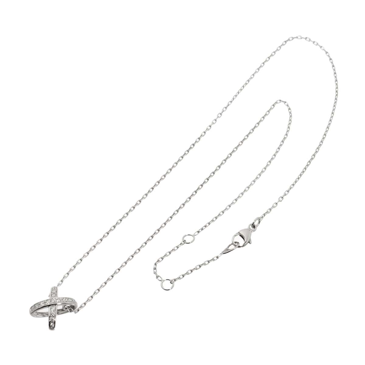 Liens Diamond Necklace 18K WG White Gold 750
