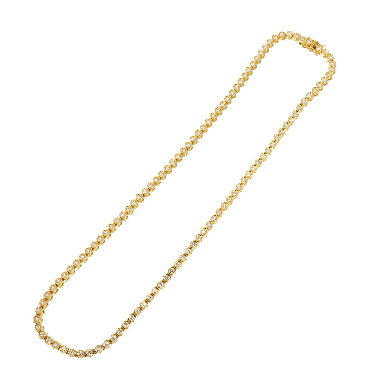 Diamond 3.64ct Necklace 18K YG 750