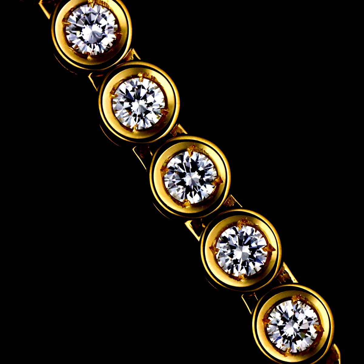 Diamond 3.64ct Necklace 18K YG 750