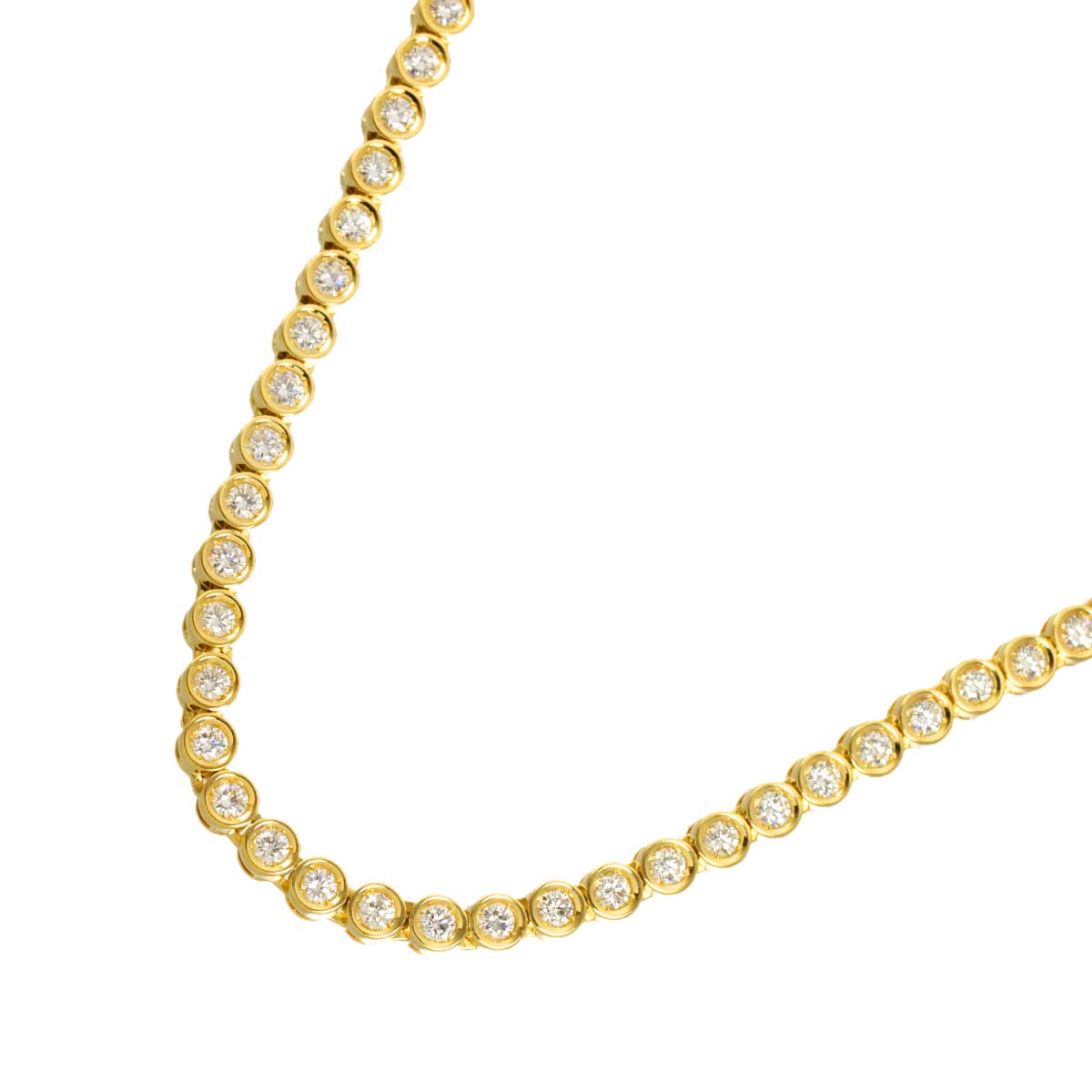 Diamond 3.64ct Necklace 18K YG 750