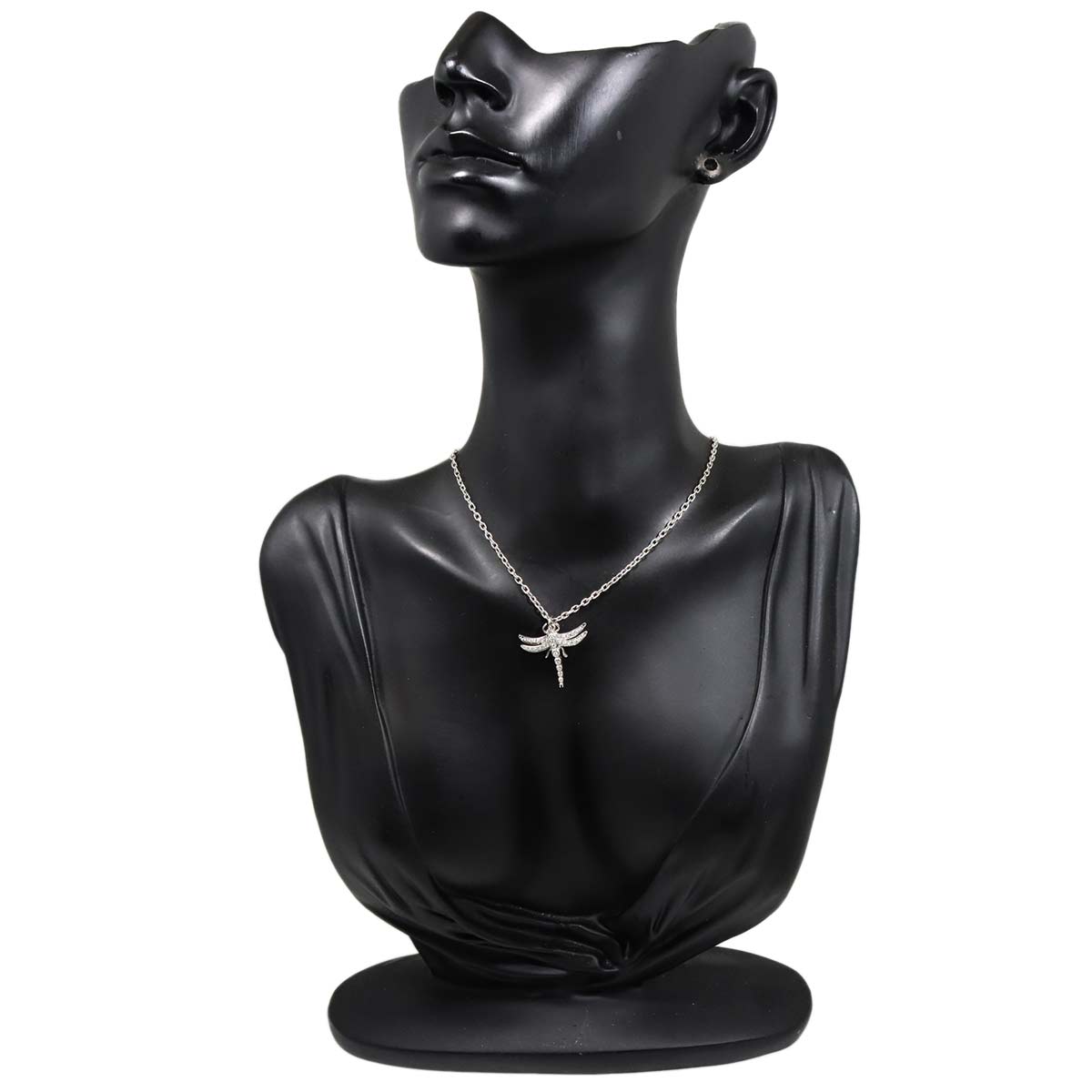 Dragonfly Diamond Necklace Platinum