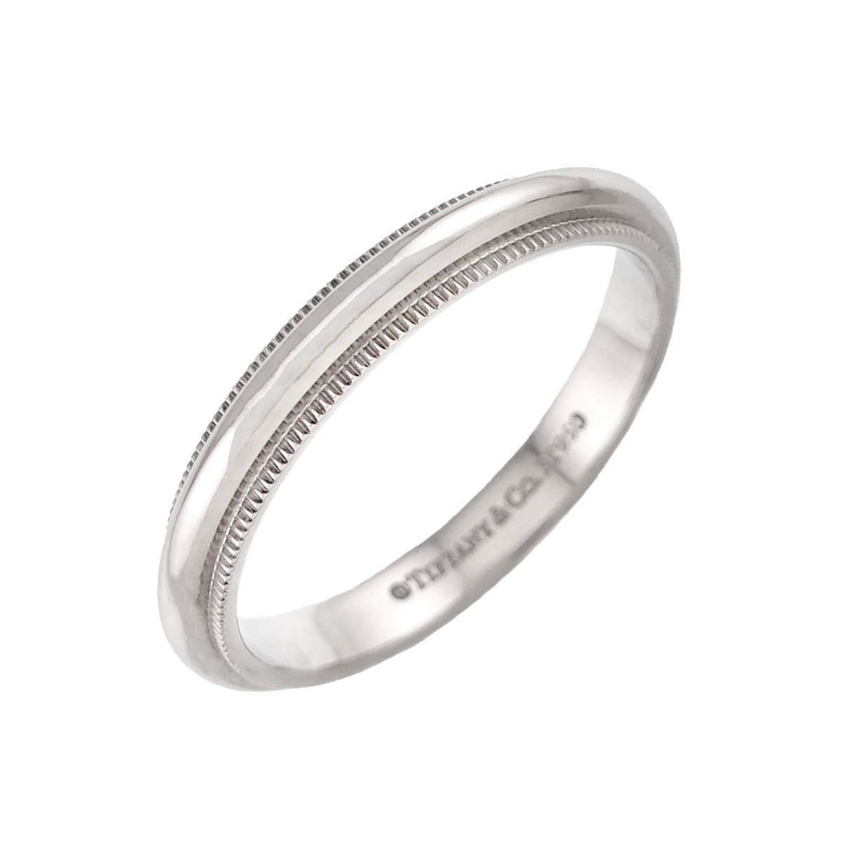 Milgrain Band Ring Pt Platinum Size7.5(US)