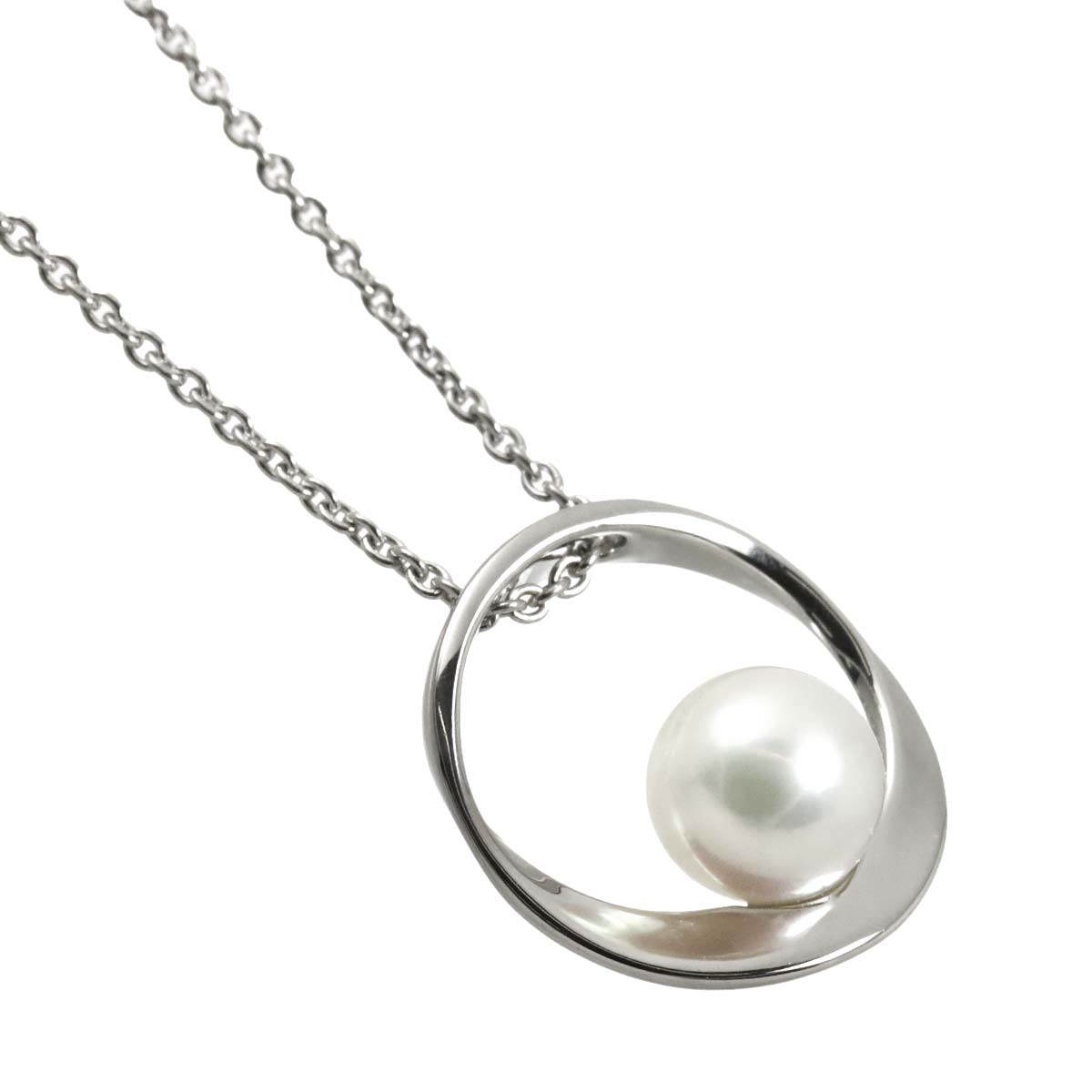 Akoya Pearl 7.0mm Necklace 18K White Gold 750