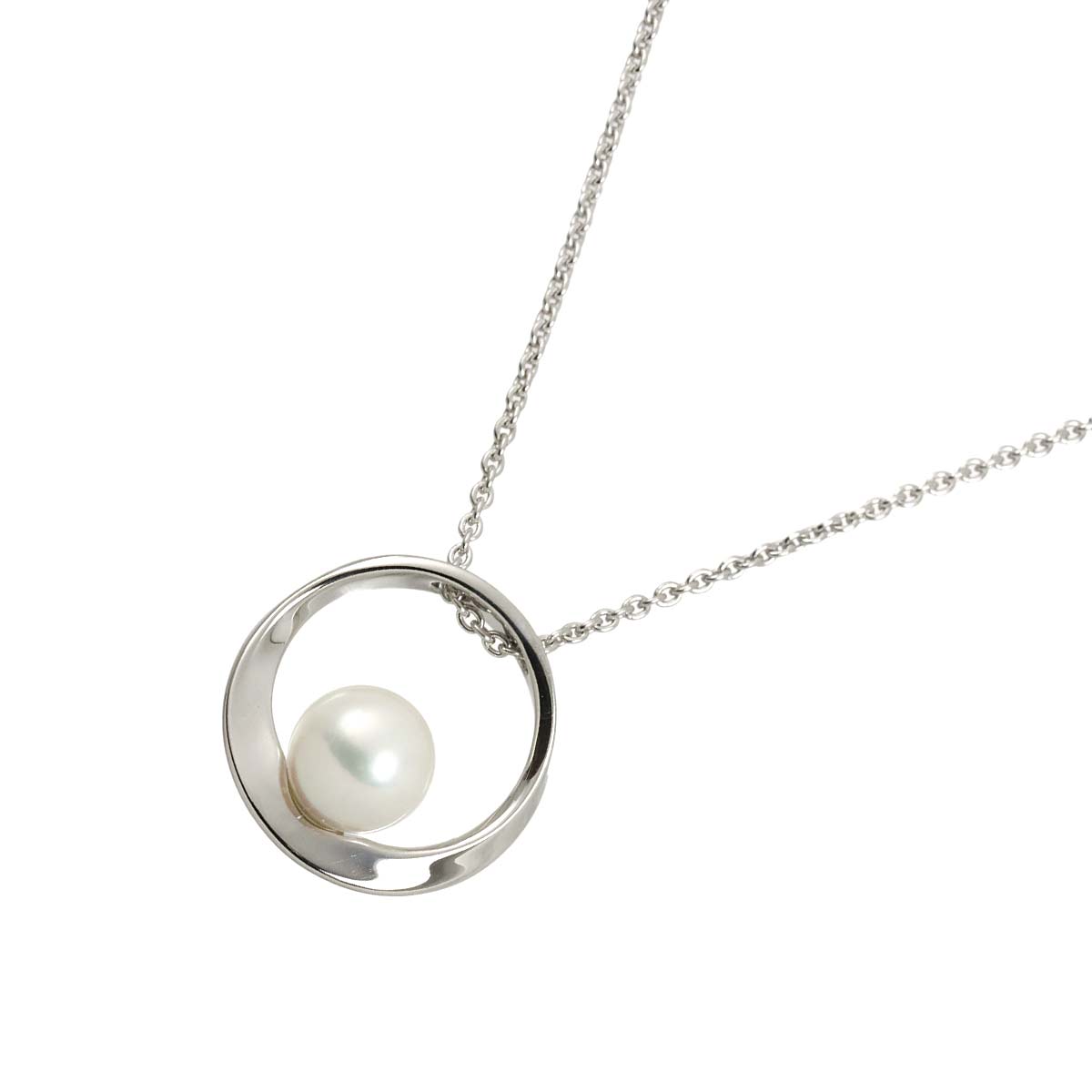 Akoya Pearl 7.0mm Necklace 18K White Gold 750