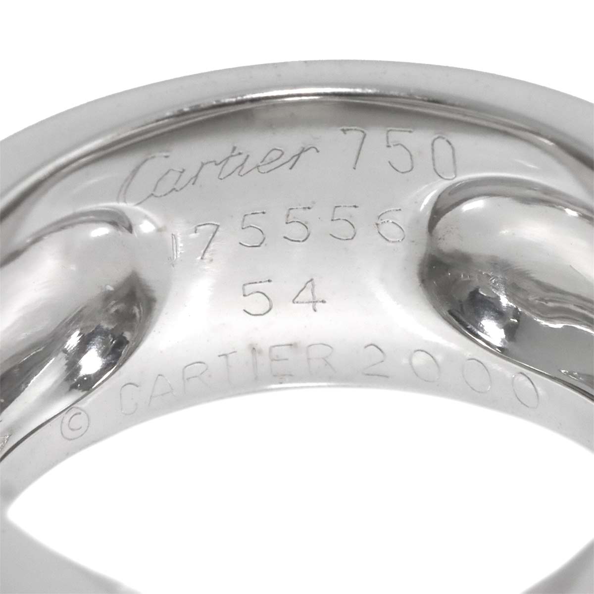 Tanquissim Ring 18K White Gold 750 size54 6.5-6.75(US)