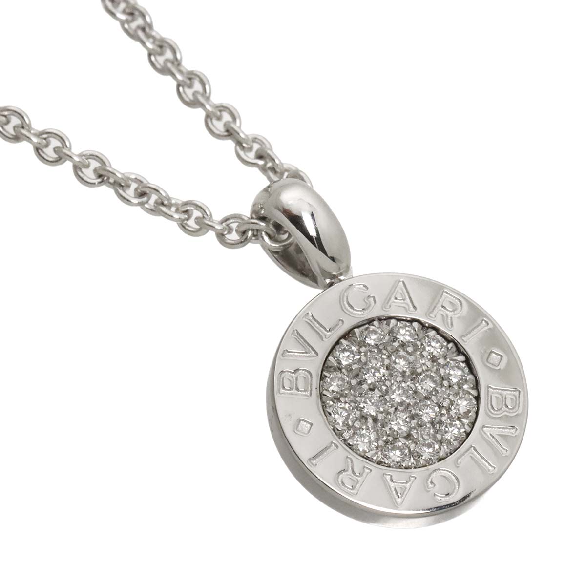 BVLGARI BVLGARI Diamond Necklace 18K White Gold 750