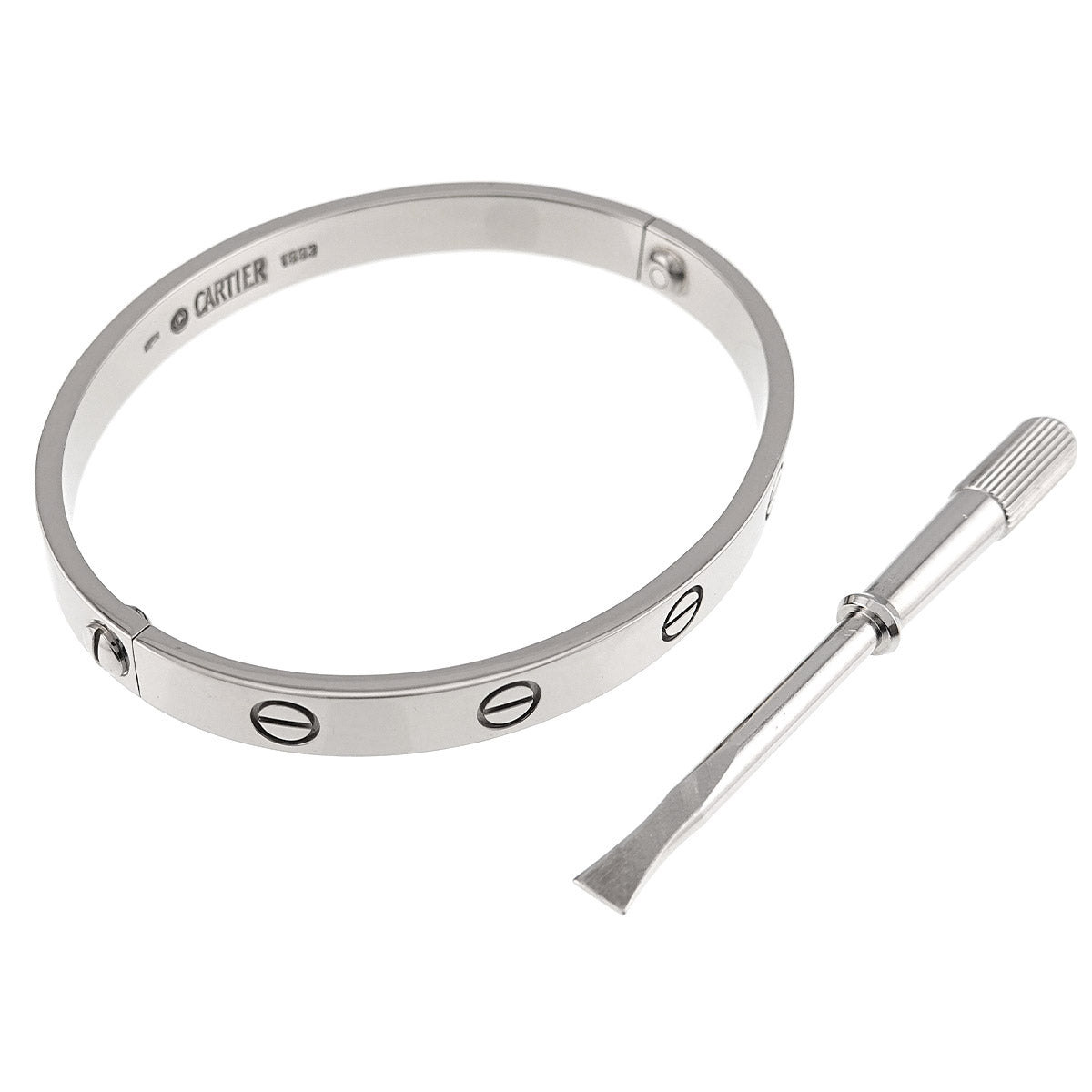 Love Bracelet Bangle 18K WG 750 Size17