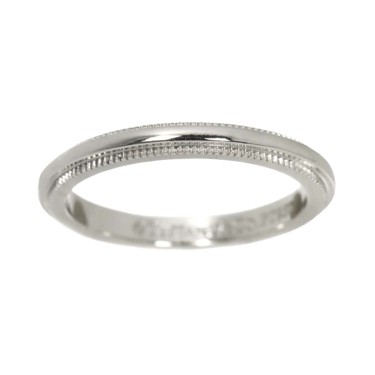 Milgrain Band Ring Pt Platinum Size2.5-2.75(US)
