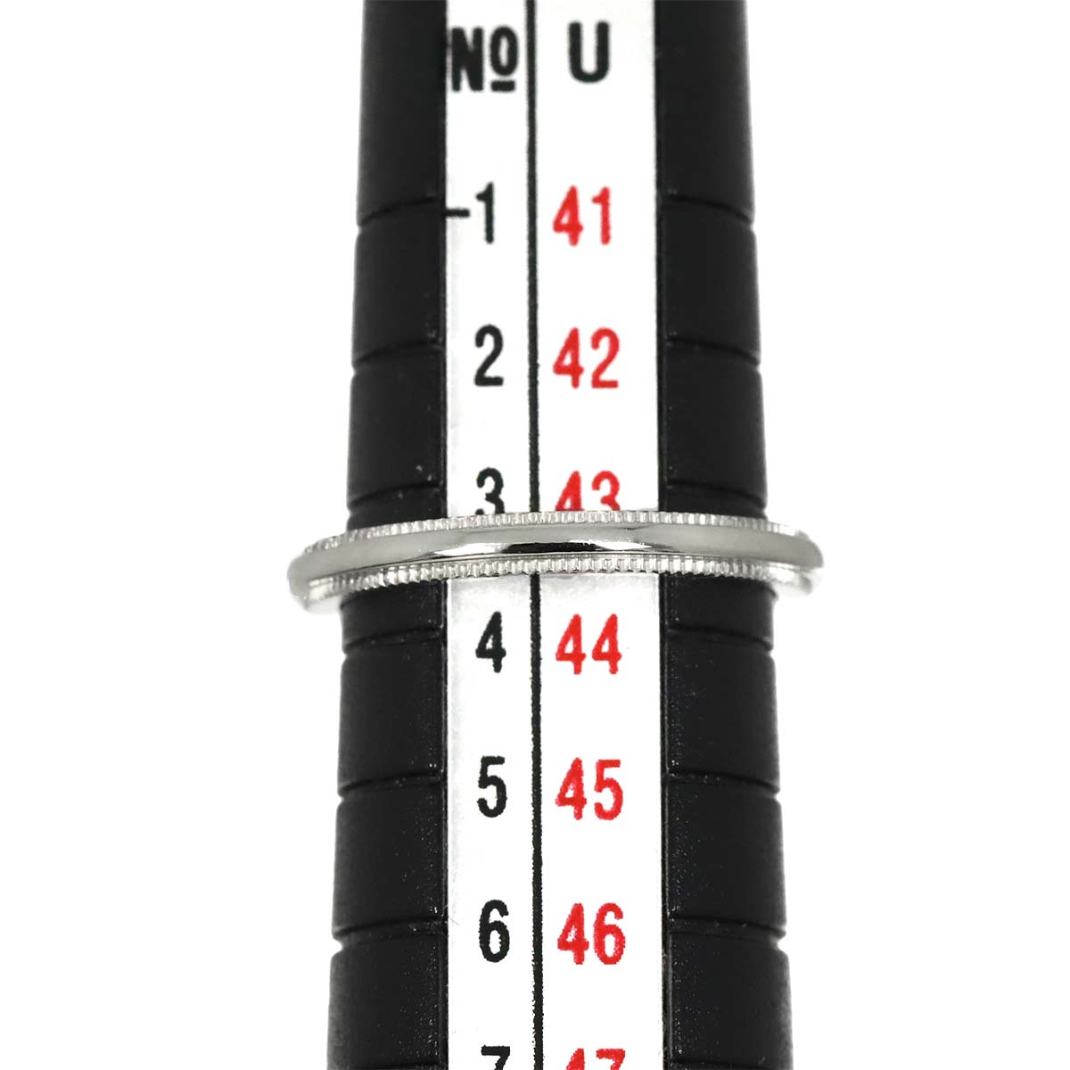 Milgrain Band Ring Pt Platinum Size2.5-2.75(US)