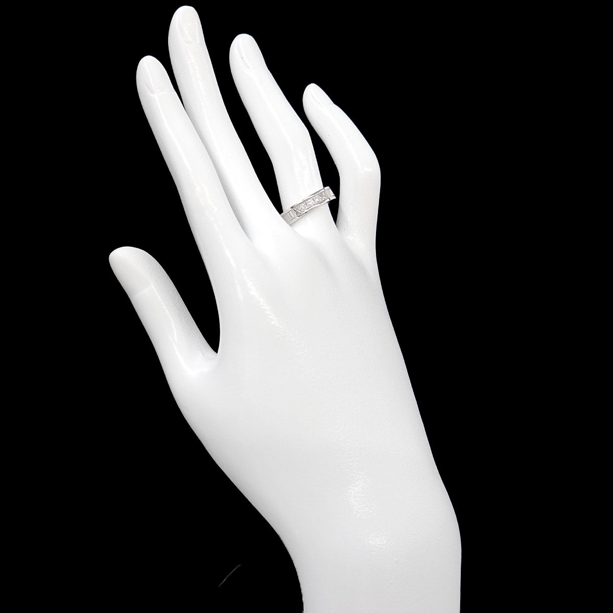 Atlas Diamond Ring 18K White Gold 750 size6-6.25(US)