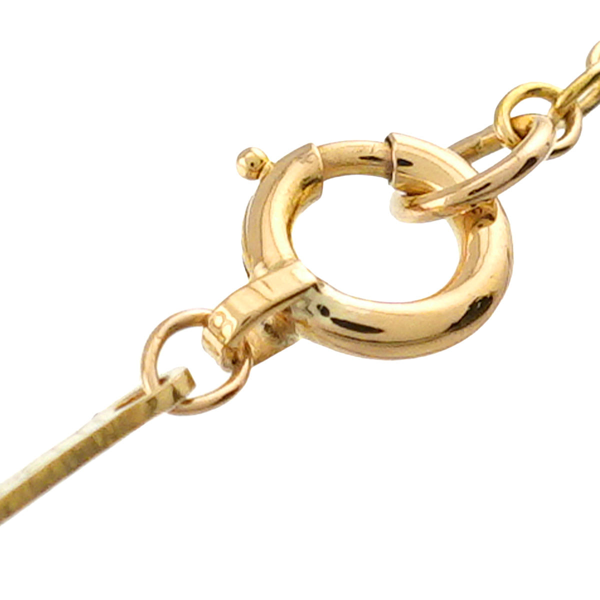 Open Heart Long Necklace 18K Yellow Gold 750