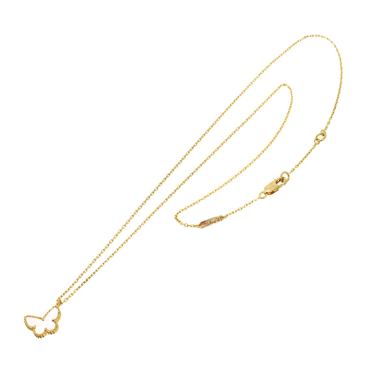 Sweet Papillon MOP Necklace 18K YG 750