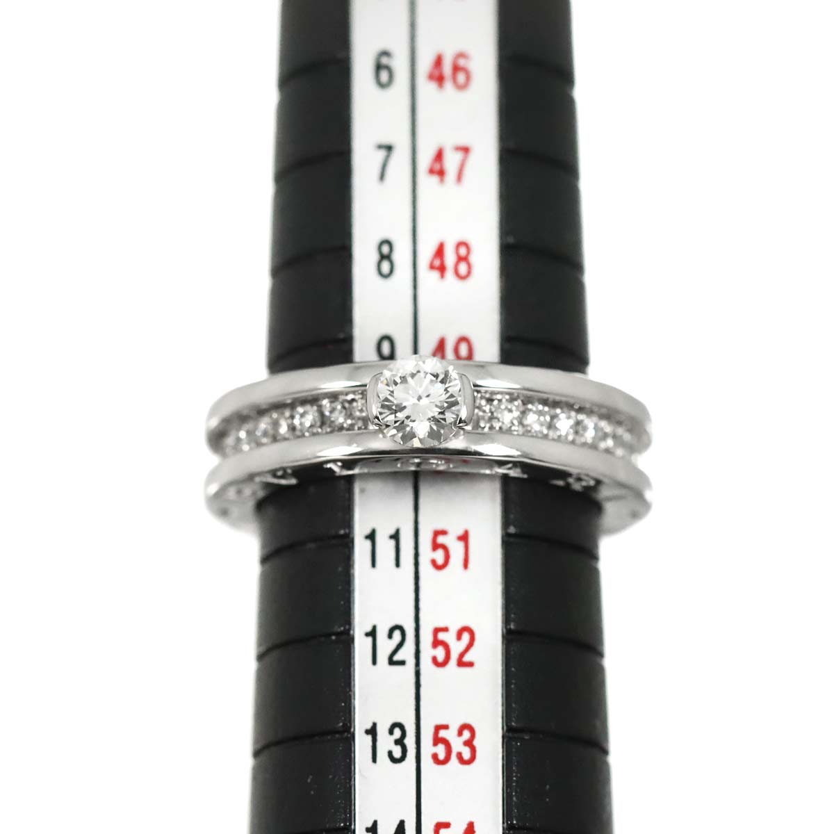Diamond 0.31ct D/VS1 Ring 18K WG size49 4.75-5(US)