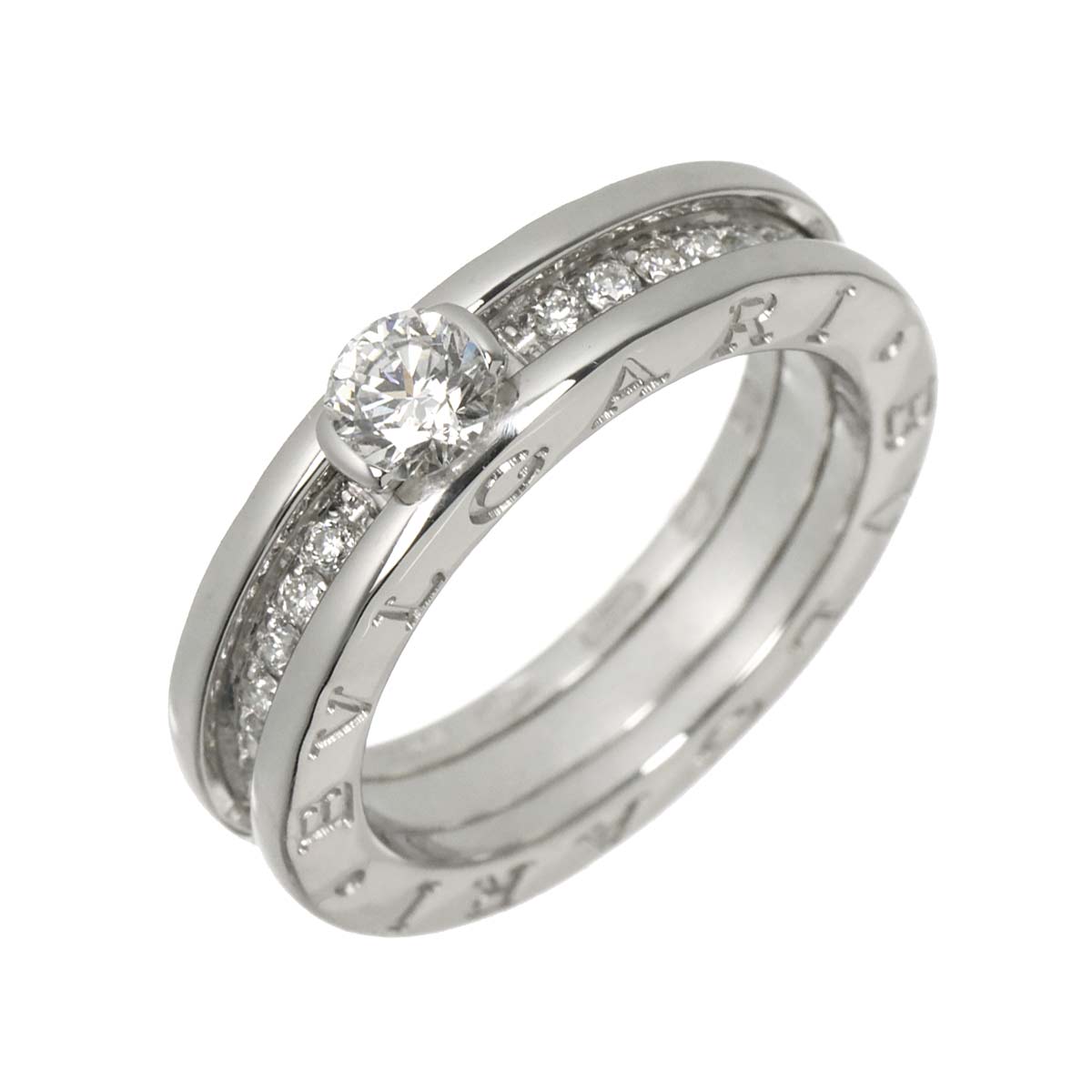Diamond 0.31ct D/VS1 Ring 18K WG size49 4.75-5(US)