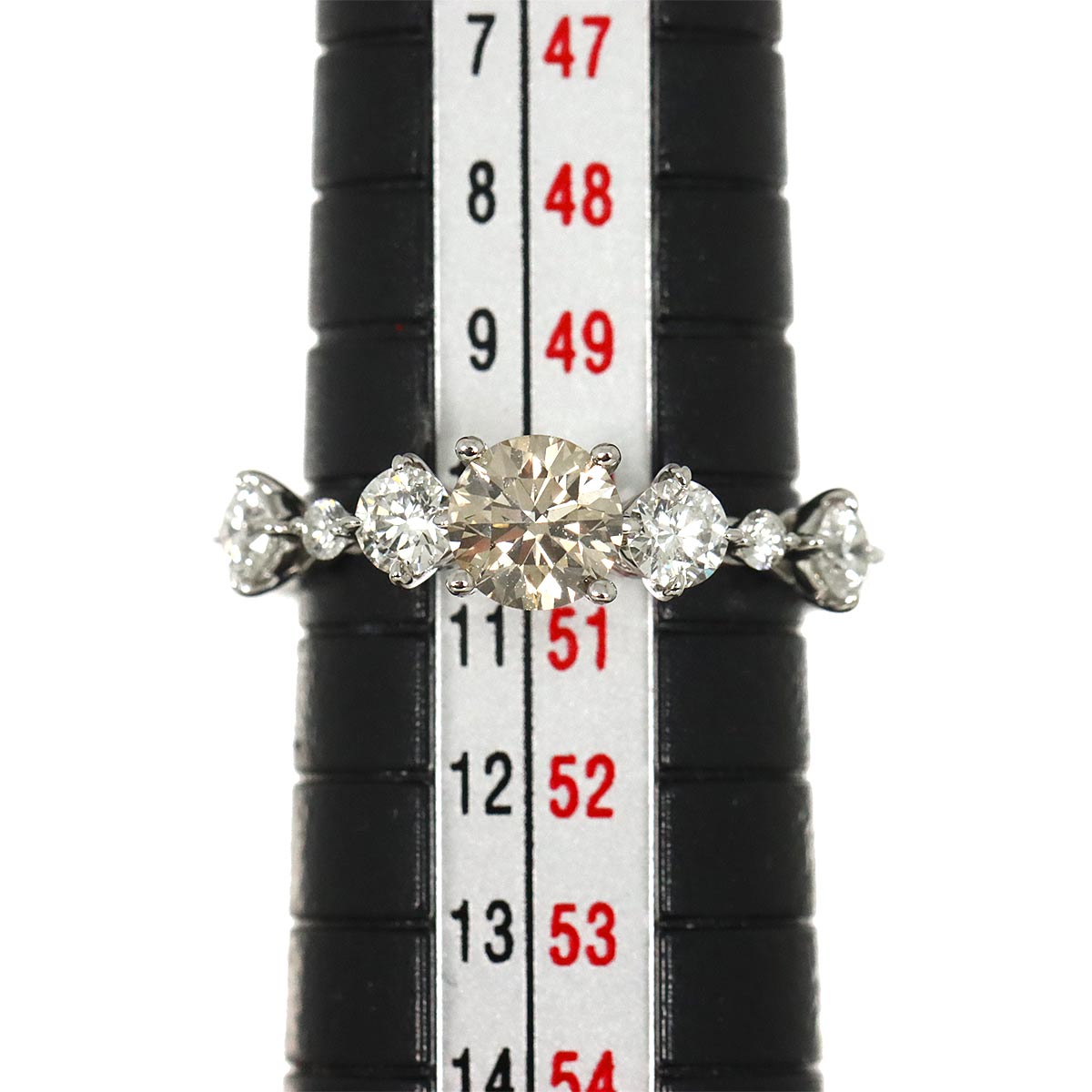 Brown Diamond 0.586ct Diamond 0.55ct Ring Pt Size5.25-5.5(US)